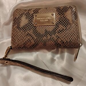 Michael Kors Snake Print Wristlet